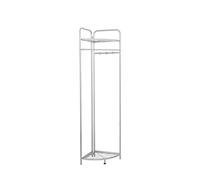 Lijiaxiuyc 101 bianco verticale appendiabiti salvaspazio angolare per camera da letto pavimento stand indumento Storage elegante comodino nizer per un uso efficiente dello spazio