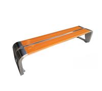 Lijiaxiuyc-101 Panchina da giardino Stainless Steel Outdoor Bench Residential Park Square Seat Wooden Panchina esterna