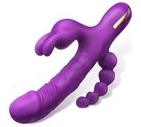 LIJIFENG Rabbit Vi R Nt Donn Silenzioso Potente L O, Rabbit Vi R T Re F Llo R L Ti O Grosso Silic Ne M Rbido, C Nigli Vi R T Ri D Nna P Xxl Gigante