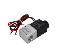 LIJKCCVEB Elettrovalvola in Ottone normalmente Chiusa 1/4"" 1/8"" DC 12V 24V 110V 220V Valvole pneumatiche a 2 Vie ad Azione Diretta for Acqua Aria Gas(110V-NORMALLY Closed,1/8 inch)