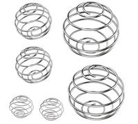 LiJuanWang Ball Shaker per Proteine in acciaio inossidabile,6 pezzi Agitare la sfera Shaker Acciaio Sfera Miscelatore per le bevande mescolate proteiche