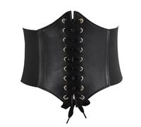 LiJuanWang Corsetto Elastico Donna con Lacci - Cintura Retro per Halloween, Feste e Altri Eventi