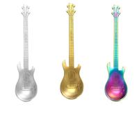 LiJuanWang Cucchiaini da Caffe Chitarra,3 Pezzi Chitarra cucchiaini,Cucchiaio Acciaio Inossidabile,Cucchiaini da Zucchero,Cucchiaini da Cucina per tè,Latte,caffè,Dessert,Bevande,frappè