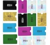 LiJuanWang Porta carte RFID,14 pezzi custodie per carte di credito Multicolore,carte di credito set protezione,Anti Smagnetizzazione Casi di Carta,Custodia di Blocco RFID,9,1 x 6,3 cm