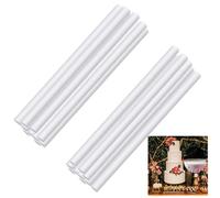 LiJuanWang Supporti per torta,20 pezzi Bastoncini per Torta in plastica,Bastoncini per Torte a Piani da 24 cm,Bastoncini Supporto per Torta,Alzata per Torta Riutilizzabili