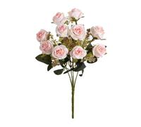 LIJUCAI 1 pz fiori artificiali di seta garofano rosa bouquet da sposa per matrimonio casa festival giardino esterno arco parete fai da te scatola regalo decorazione (1 pz/colore 5)