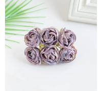 LIJUCAI 1 pz Fiori artificiali Finta seta Rose Ghirlanda Accessorio Casa Stanza Tavolo Decorazione Composizione floreale Matrimonio Bouquet da sposa Regalo (1 pz/Viola)