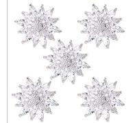 lijun 5 Pezzi 20 mm Girasole Strass Bottoni in Metallo abbellimento in Cristallo Accessorio Fai da Te