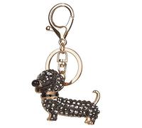Lijun Bling Dog Bassotto Portachiavi Borsetta Portamonete Portachiavi Portachiavi Gioielli
