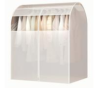 LIKANGLONGJU Copriabiti da Armadio Traslucida, Copri Appendiabiti in PEVA con Cerniera, Adatte per Appendere Abiti da Guardaroba(30x60x90cm/12x24x35in)