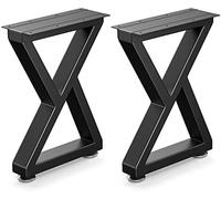 Likapop 71 cm Gambe per tavolo in metallo, gambe per panca, gambe per sedia, gambe robuste per scrivania, gambe per tavolino, gambe nere per tavolino in metallo, gambe per mobili fai-da-te (71 cm Tipo