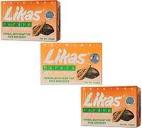 Likas Original Papaya & Herbal Soap - 3 X 135G