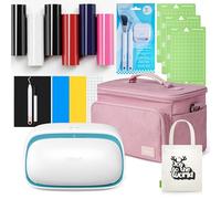 Likcut Glee S501 Plotter da Taglio, HTV Fashion Creator Bundle per Vinile, Termovinile e Cartoncino, con Borsa di Custodia e 6 Rotoli di Vinile Termoadesivo, Blu