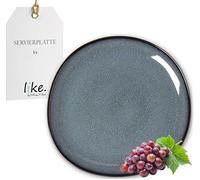 like. by Villeroy & Boch Lave gris piatto da portata 32x32x2,5cm