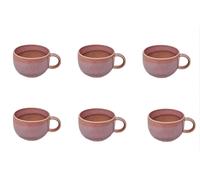 Like. By Villeroy & Boch Perlemor Coral Tazzina 6er Set 100 ML Porcellana