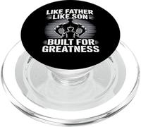 Like Father Like Son Built for Greatness Padre Figlio Palestra PopSockets PopGrip per MagSafe