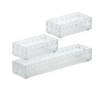Like-it Bricks 90078 Storage bin 2.76"""" x 5.51"""" x 1.69""""h 2.76"""" x 11.02"""" x 1.69""""h Translucent White