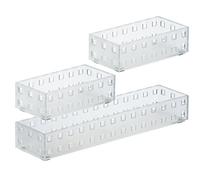 Like-It Brik Set 3 Organizzatori per cassetti per Vestiti, polistirolo, Multicolore, 2.76" x 5.51" x 1.69"h, 2.76" x 11.02" x 1.69"h