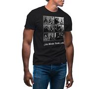 Like Minds Think Alike Cuba Fidel Castro Malcolm X Colin Kaepernick T-Shirt Maglietta per Uomo Nera Size M