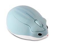 LIKE SHOW Mouse wireless a forma di criceto, 1200 DPI, portatile, senza fili, USB, per PC, laptop, computer, notebook, MacBook, regalo per bambine e ragazze, colore blu