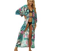 LikeJump Abito Spiaggia Donna Floreale Piscina Copricostumi Mare Maxi Parei Costume da Bagno Cover Up