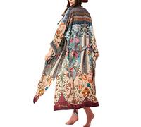 LikeJump Abito Spiaggia Donna Floreale Piscina Copricostumi Mare Maxi Parei Costume da Bagno Cover Up
