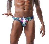 LikeJump, Costume da bagno da uomo a vita bassa, a slip o a pantaloncini, per nuoto, surf, L