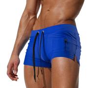 LikeJump Costume da bagno da uomo, slip e costume da bagno, costume da bagno, costume da bagno, A1 blu., XL