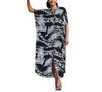 LikeJump Donna Bohémien Cardigan Vestito da Spiaggia Maxi Abito Copricostume Kaftan Bikini Cover ups