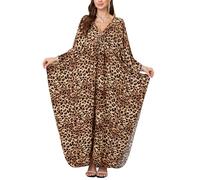 LikeJump Donna Bohémien Cardigan Vestito da Spiaggia Maxi Abito Copricostume Kaftan Bikini Cover Ups