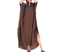 LikeJump Donna Bohémien Cardigan Vestito da Spiaggia Maxi Abito Copricostume Kaftan Bikini Cover ups