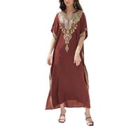 LikeJump Donna Caftan Abito da Spiaggia Maxi Parei Copri Bikini Costume da Bagno Cover Up
