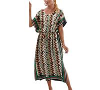 LikeJump Donna Cardigan Vestito da Spiaggia Bohémien Maxi Abito Costume da Bagno Copricostume Bikini Cover ups