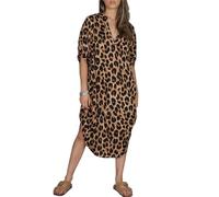 LikeJump Donna Lungo Kaftan Bohémien Vestito da Spiaggia Abito Maxi Parei Mare Costume da Bagno Cover Up Dress Estate
