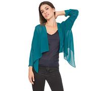 likemary Bolero Coprispalle Elegante di Chiffon Trasparente Blue Verde