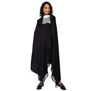 likemary Sciarpa Donna Invernale - Coprispalle Elegante, Stola in Lana, Calda e Morbida - Pashmina Artigianale per Cerimonia e Regalo Nero