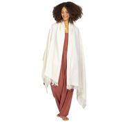 likemary Sciarpa Donna Invernale - Coprispalle Elegante, Stola in Lana, Calda e Morbida - Pashmina Artigianale per Cerimonia e Regalo Crema