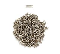 LIKERAINY 150pcs Viti di Collegamento per Mobili Connettore a Vite Filettatura M5 Ferro Nichelato per Armadio Mobile da Cucina Spessore legno 30-40mm