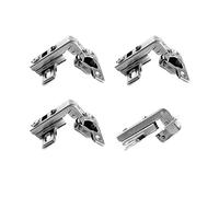 LIKERAINY 90 Grado Tacchetti Cerniera Braccio Corto Senza Ammortizzatore Ø 26mm H4 Stollen Cerniera a Gomito per Ante Ribalta Cerniere di Mobile Armadio Porte 4 Pezzi