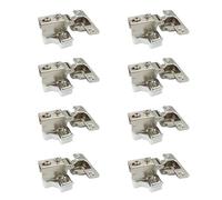 LIKERAINY 95 Grado Battuta Interna Mini Cerniera del Telaio 35mm con Ammortizzatore per Porta Cerniere Corte per Mobile da Cucina Gabinetto Armadio Porte 8 Pezzi