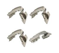 LIKERAINY 95 Grado Tacchetti Cerniera Ø 35mm senza Ammortizzatore Stollen Cerniera a Gomito per Ante a Ribalta Cerniere di Mobile da Cucina Gabinetto Armadio Porte 4 Pezzi