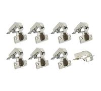 LIKERAINY 95 Grado Tacchetti Cerniera Corta con Ammortizzatore 35mm Stollen Cerniera a Gomito per Ante a Ribalta Chiusura Soft Cerniere di Mobile da Cucina Gabinetto Armadio Porte 8 Pezzi