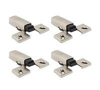LIKERAINY Ammortizzatore per Scodellino Chiusura Lenta Soft Close Ammortizzatori System per Porte da Avvitare Silent Silenziatore a Bandella Cerniera Battuta Esterna 4 Pezzi