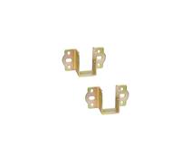 LIKERAINY Supporto Centrale Connettore per Mobili Gancio per Travetti in Legno Larghezza 30 mm Connettori da Letto Raccordi a Sospensione Ganci di Fissaggio per Giroletto 2 pezzi