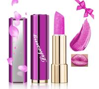 Likesing Glitter Rossetto Lunga Durata - Lucidalabbra Labbra Opaco Rosso Lipgloss Volumizzante Lipstick Matte - Trucco Donna Ragazza Regalo Natale Compleanno
