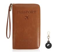 Likesing Porta Passaporto da Viaggio Custodia Passaporto Pu Portapassaporto con Blocco RFID Accessori Utili per Carte di Credito Documenti D'Identità Biglietti Aerei per Uomo Donna Viaggiatori Regali