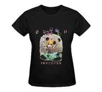 Likeu Queen Innuendo RocknRoll - Maglietta girocollo da donna, in cotone, Nero, S