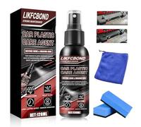 LIKFCBOND Rinnova Plastiche Auto, Spray per Cura della Plastica, 120ML | Spray Plastiche Auto, Cura Delicata Della Plastica per Esterni e Interni dell'auto - Rinnova Paraurti e Cornici Plastiche