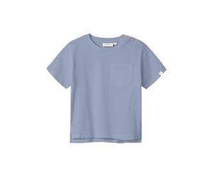 Lil' atelier mini Nmmdolan SS Loose Top Lil Noos, Zen Blue, 104 Bambini e Ragazzi