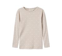 Lil' atelier mini Ragazza Nmfgago LS Slim Lil Noos Top, Gray Morn, 110